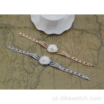 Relógio fino feminino JW de quartzo com pulseira de aço pequeno mostrador charme relógios femininos com strass moda rosa ouro relógio de pulso para meninas